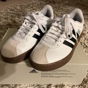 Adidas VL Court 3.0 White and Black Shoes